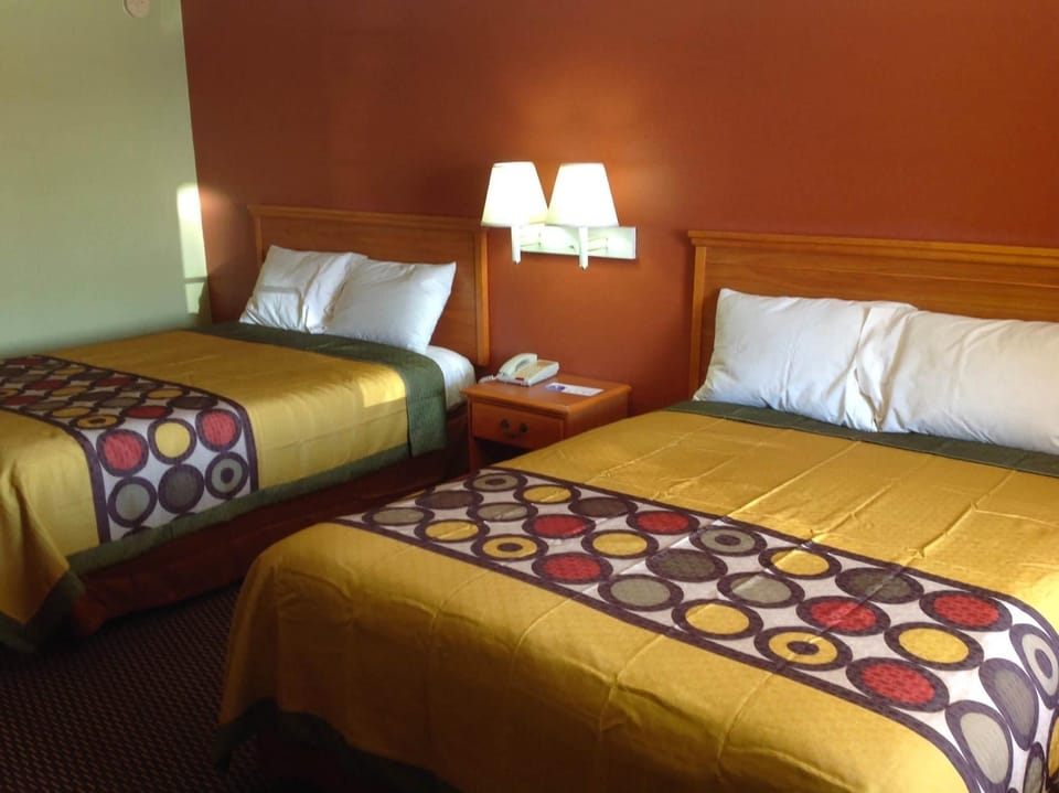 Desk, blackout drapes, iron/ironing board, free WiFi