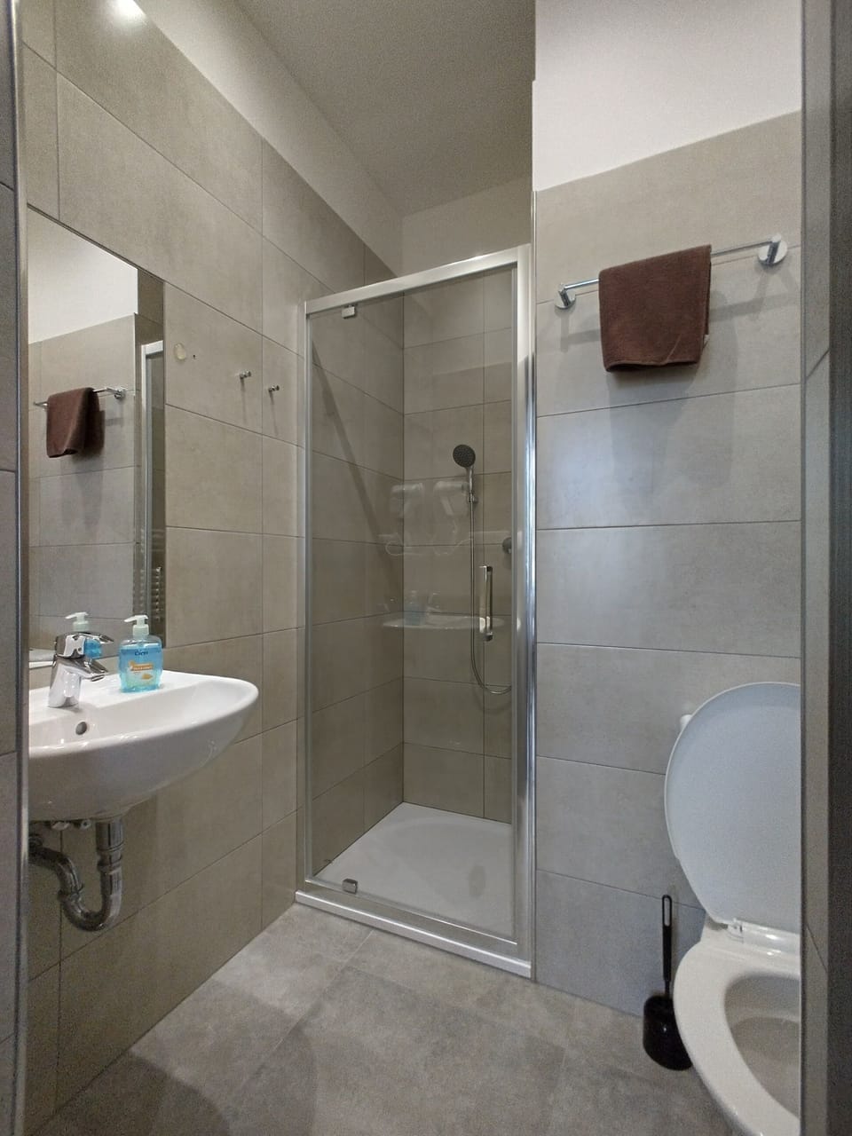 Triple Room, Private Bathroom | Bathroom | Shower, hair dryer, towels, soap