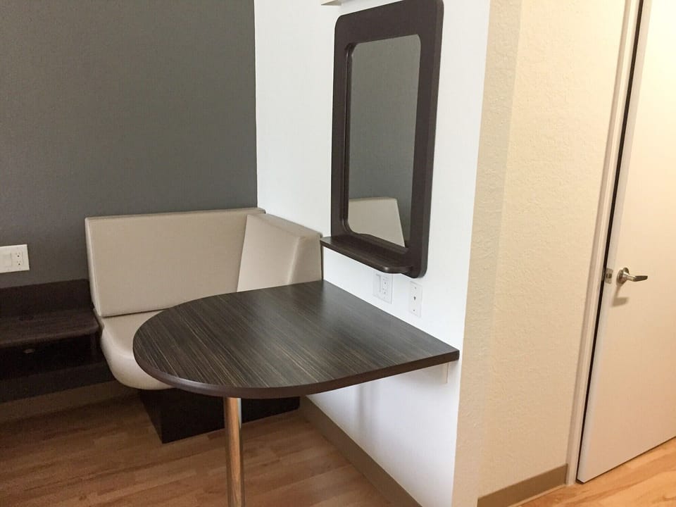 Desk, blackout drapes, iron/ironing board, WiFi (free)