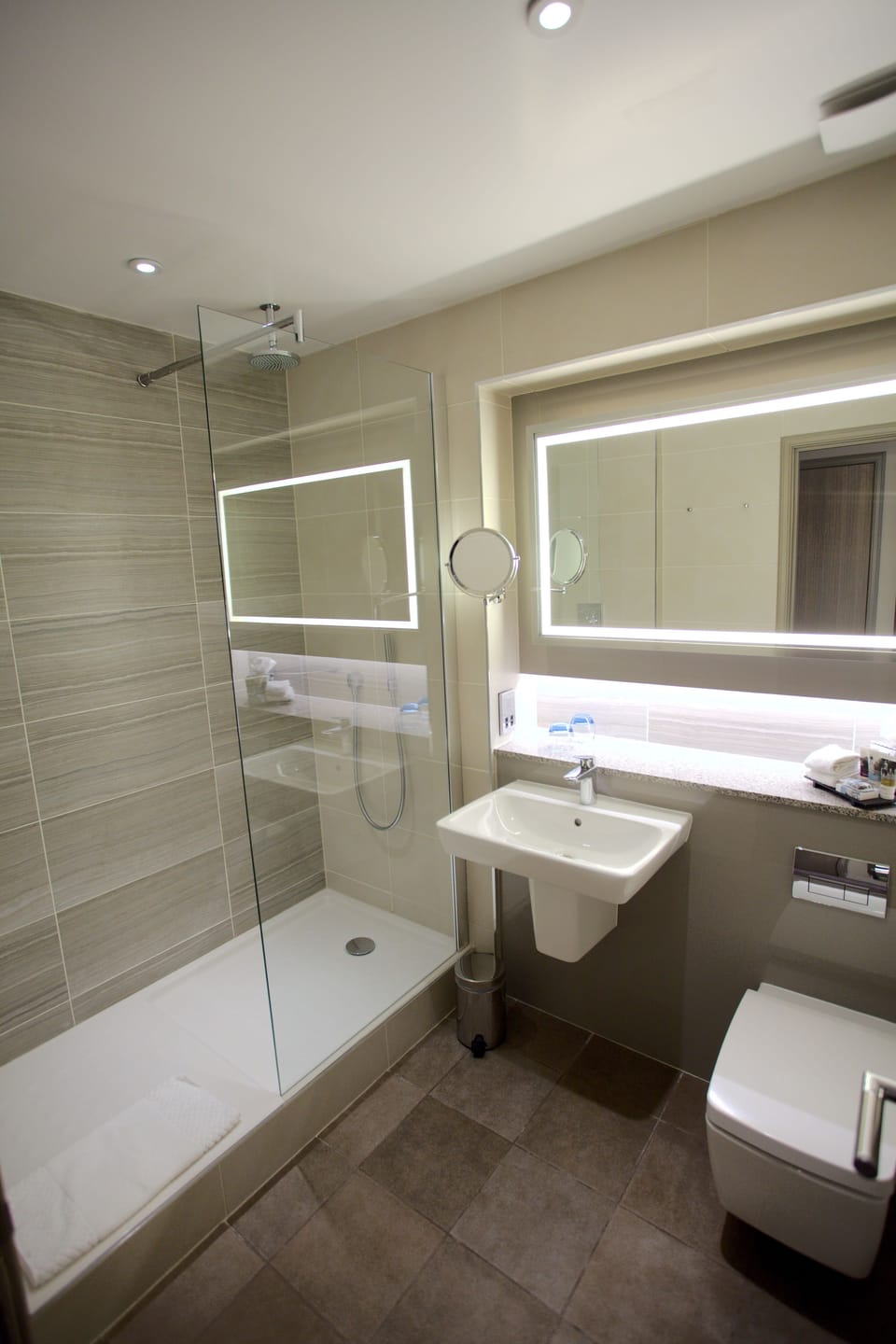 Free toiletries, hair dryer, towels