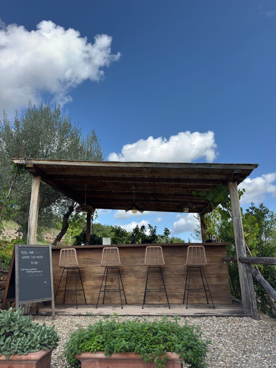 Poolside bar