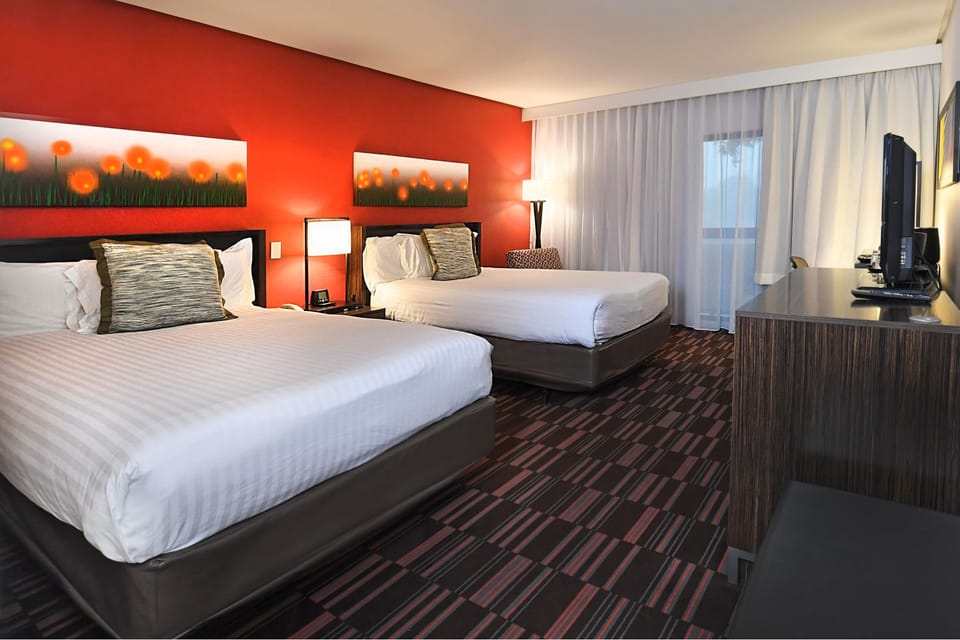 Premium bedding, pillowtop beds, in-room safe, desk
