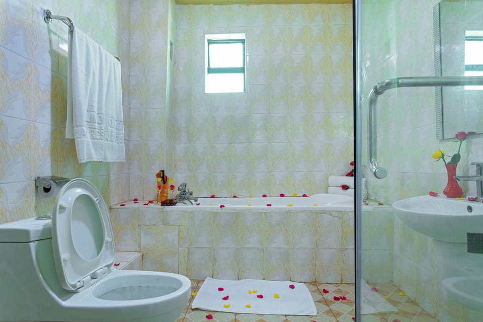Deluxe Room | Bathroom | Shower, free toiletries, slippers, towels