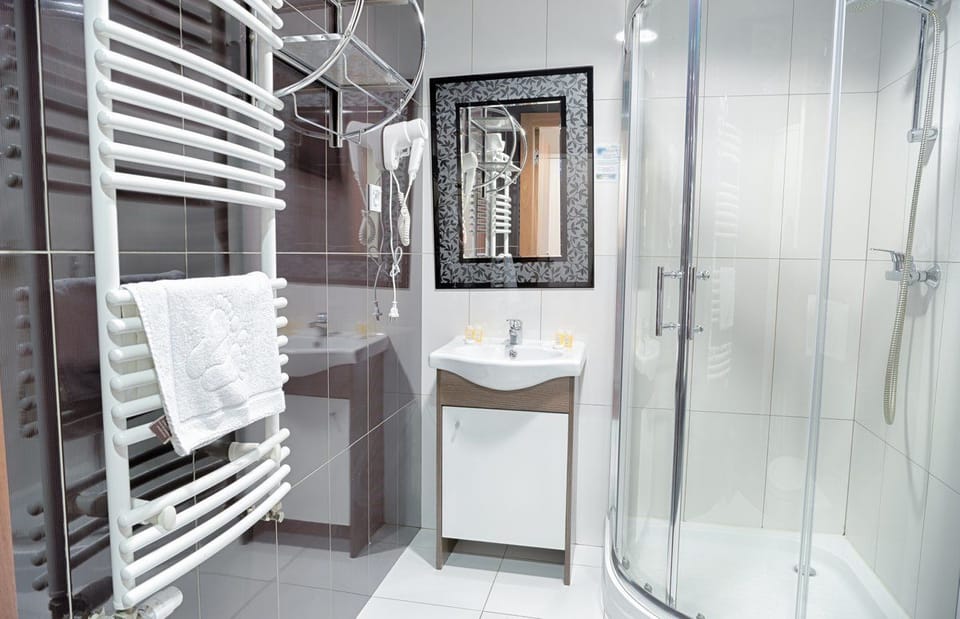 Double Room Single Use | Bathroom | Shower, free toiletries, hair dryer, bathrobes