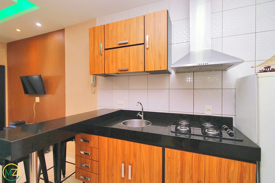 Apartment | Private kitchen | Fridge, microwave, cookware/dishes/utensils