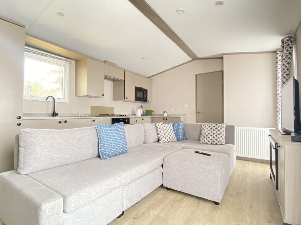 Flat-screen TV, DVD player