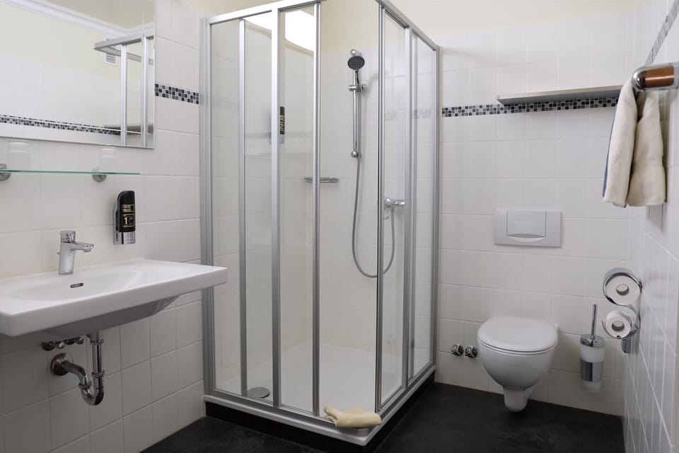 Grand Double Room | Bathroom | Shower, free toiletries, towels