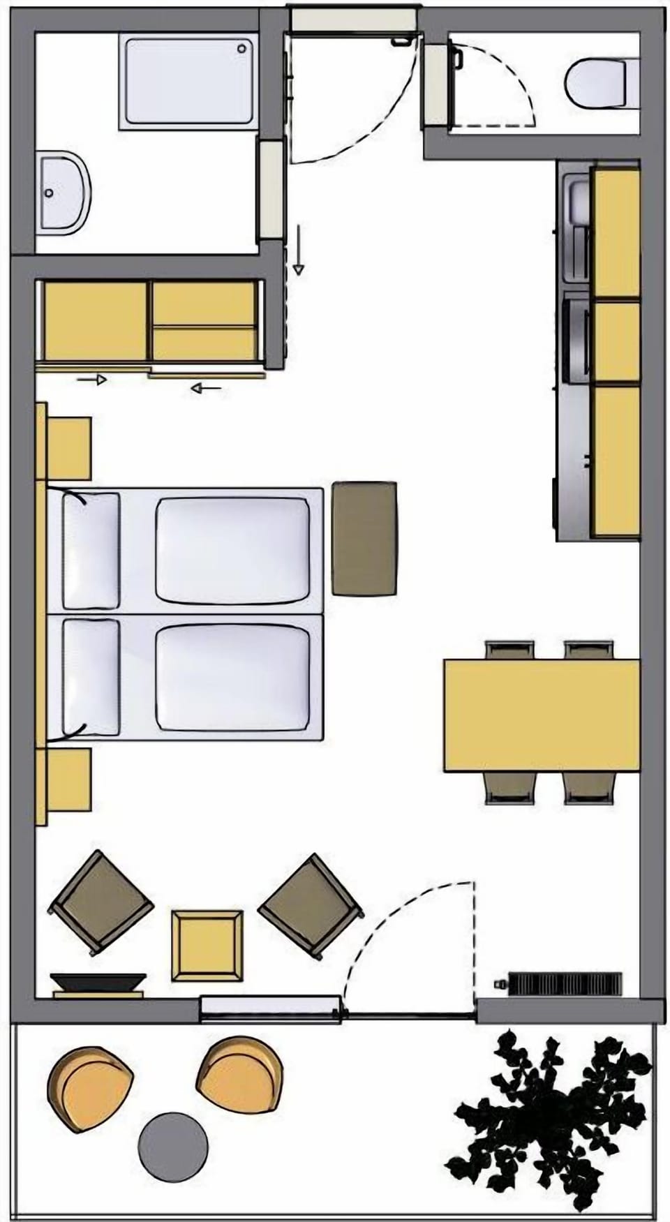 Studio | Hypo-allergenic bedding, in-room safe, desk, free WiFi