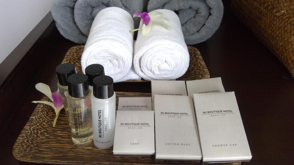 Shower, free toiletries, hair dryer, slippers