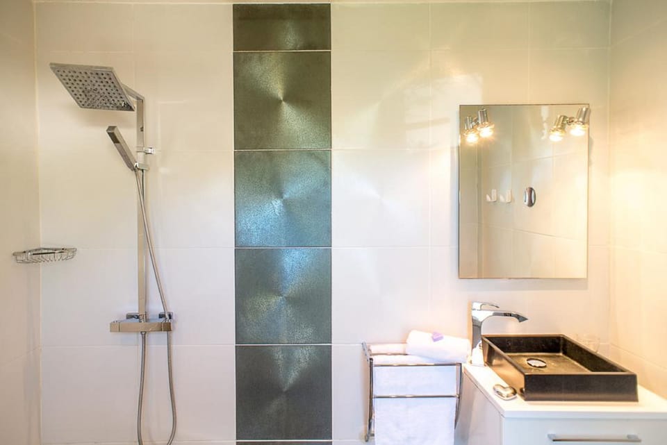 Double Room (Open Sky) | Bathroom | Shower, hair dryer, towels