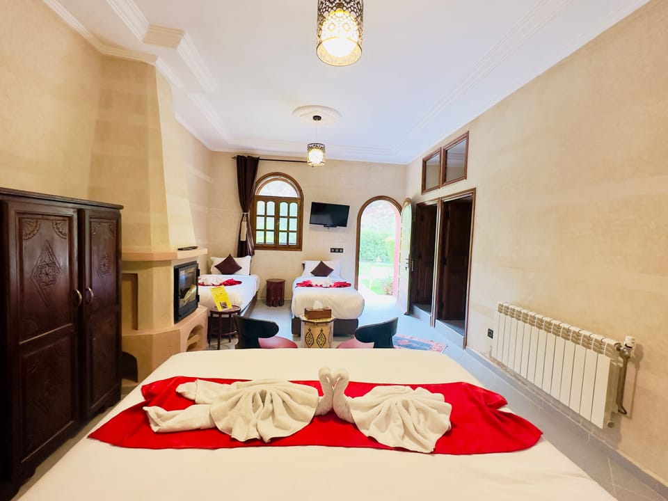 Classic Quadruple Room | Premium bedding, blackout drapes, soundproofing, iron/ironing board