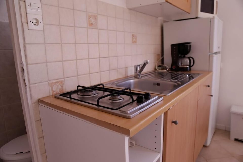Studio | Private kitchen | Fridge, microwave, oven, stovetop