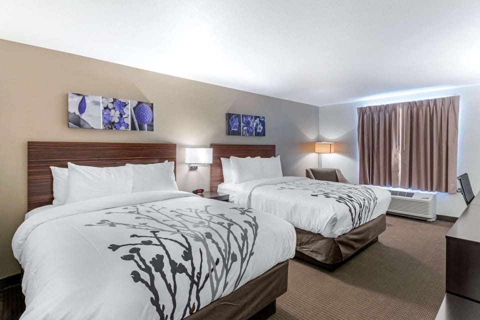 Premium bedding, desk, blackout drapes, iron/ironing board