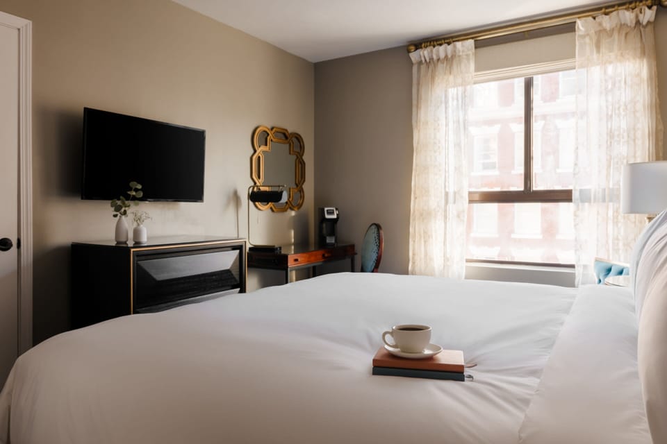 Deluxe Room, 1 King Bed | Premium bedding, in-room safe, desk, laptop workspace