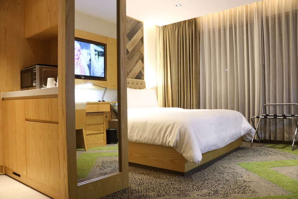 Deluxe Double Room, Refrigerator & Microwave, City View | View from room
