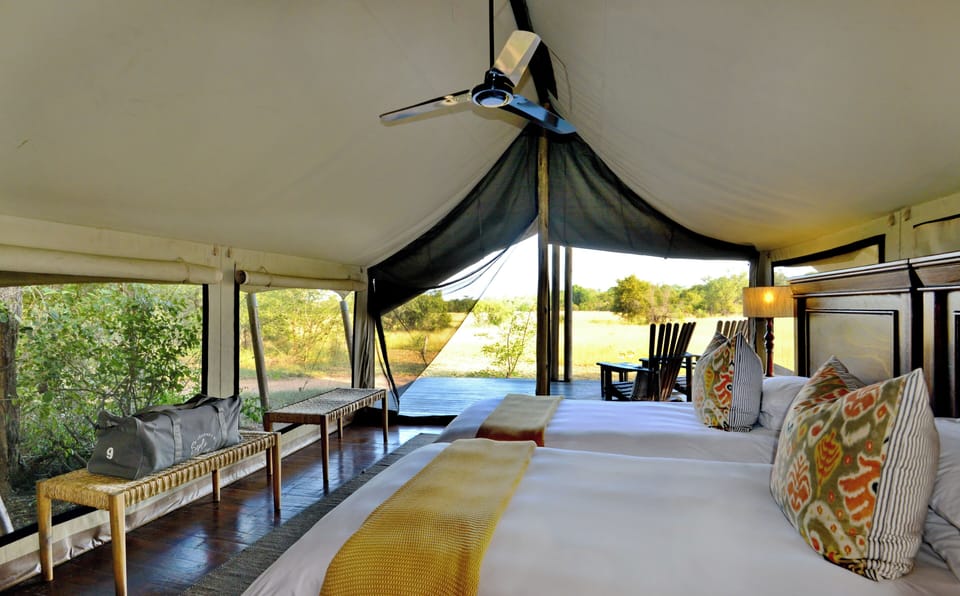 Luxury Tent | Frette Italian sheets, premium bedding, down comforters