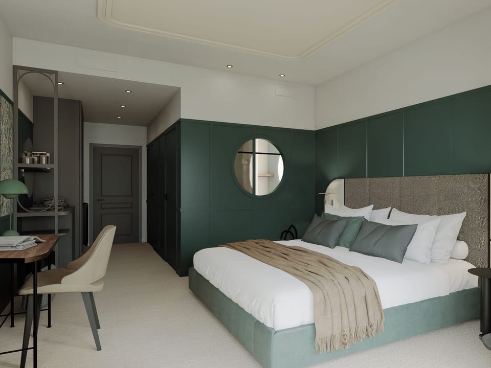 Premium bedding, in-room safe, desk, laptop workspace