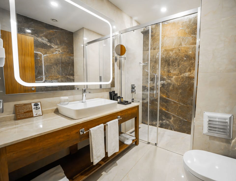 Standard Double Room | Bathroom | Shower, free toiletries, hair dryer, slippers