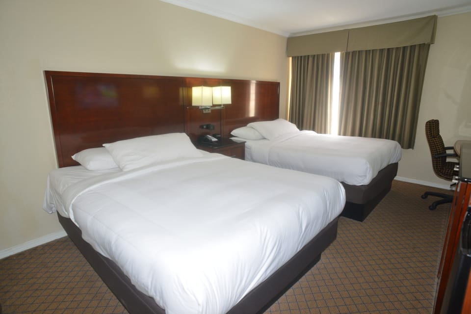 Standard Double Room, 2 Queen Beds | Individually furnished, desk, blackout drapes, free WiFi