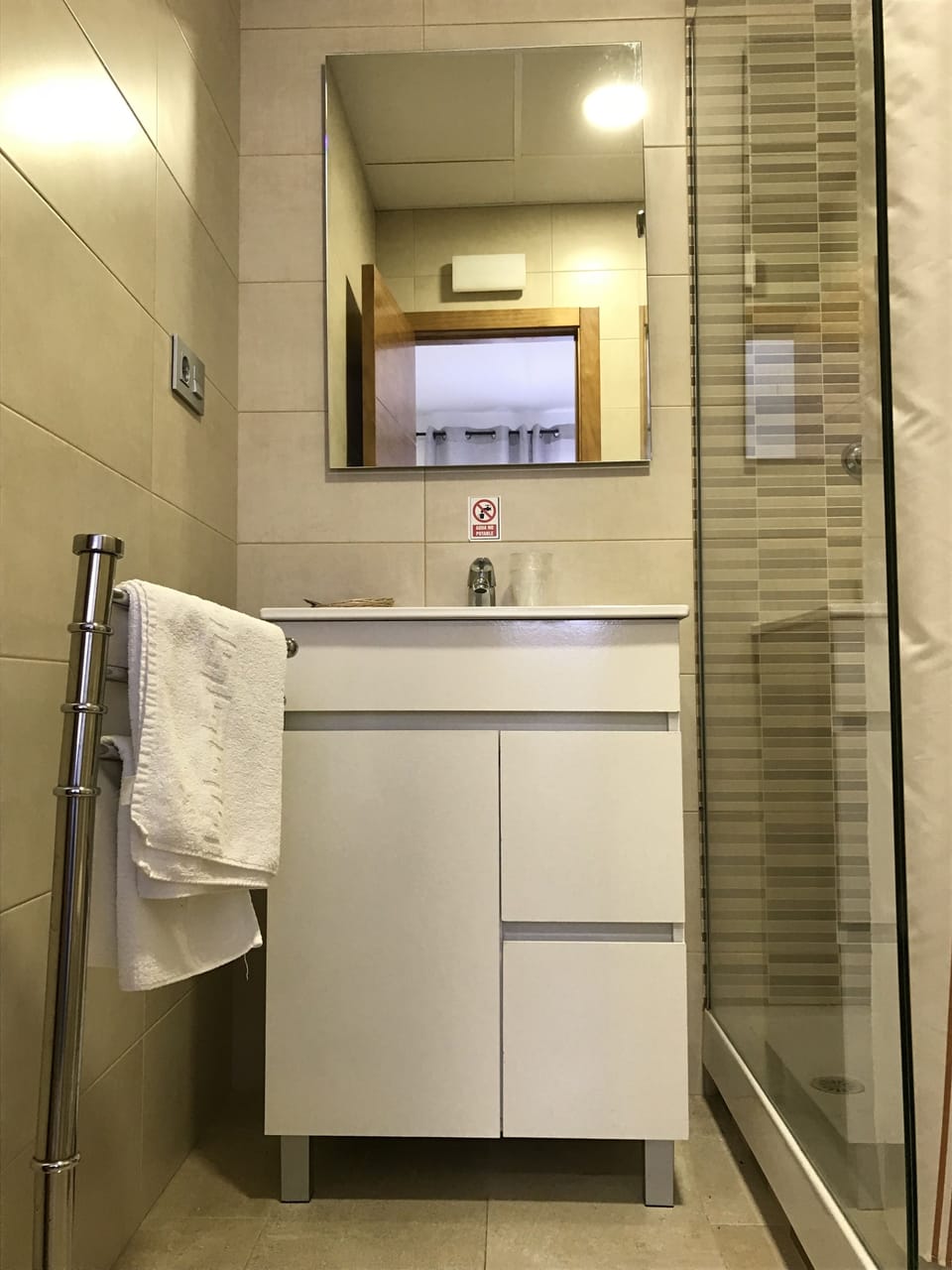 Free toiletries, hair dryer, towels