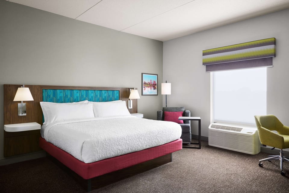 Desk, blackout drapes, iron/ironing board, free WiFi