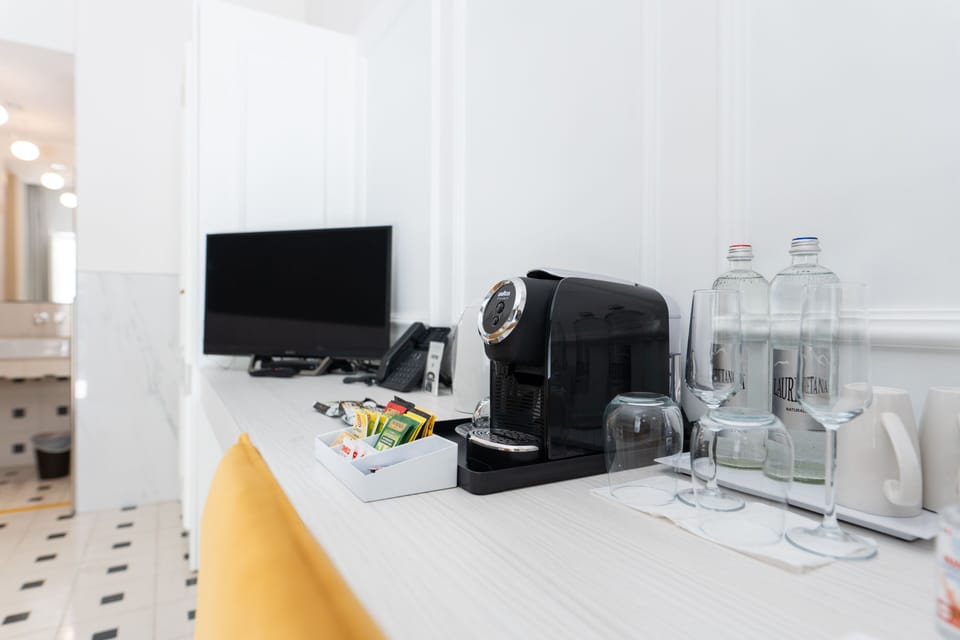 Comfort Double Room Single Use, 1 King Bed, Private Bathroom, Courtyard View | Minibar, in-room safe, desk, blackout drapes