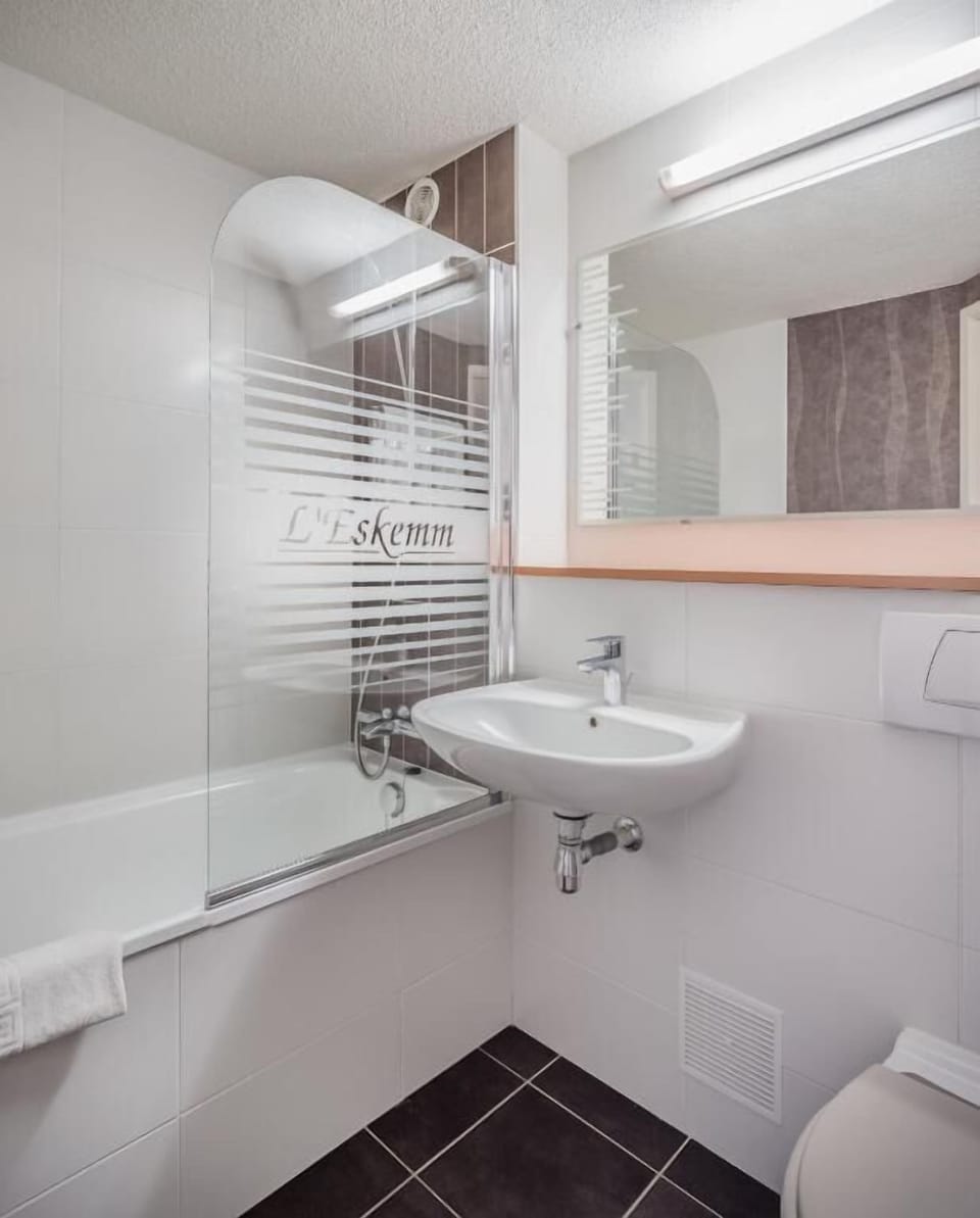 Eco-friendly toiletries, hair dryer, towels, soap