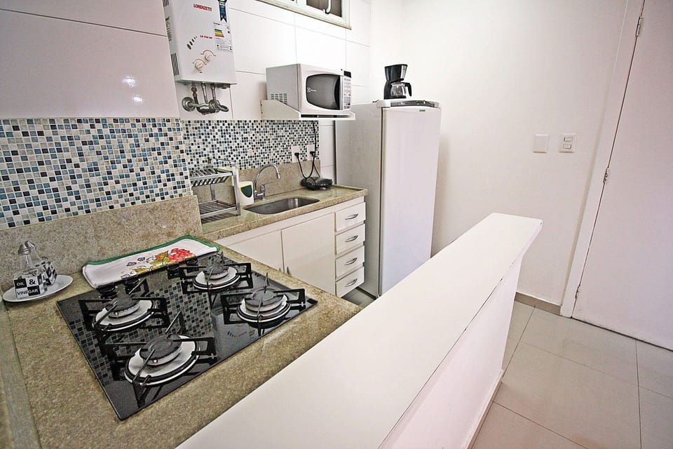 Apartment | Private kitchen | Fridge, microwave, stovetop, coffee/tea maker