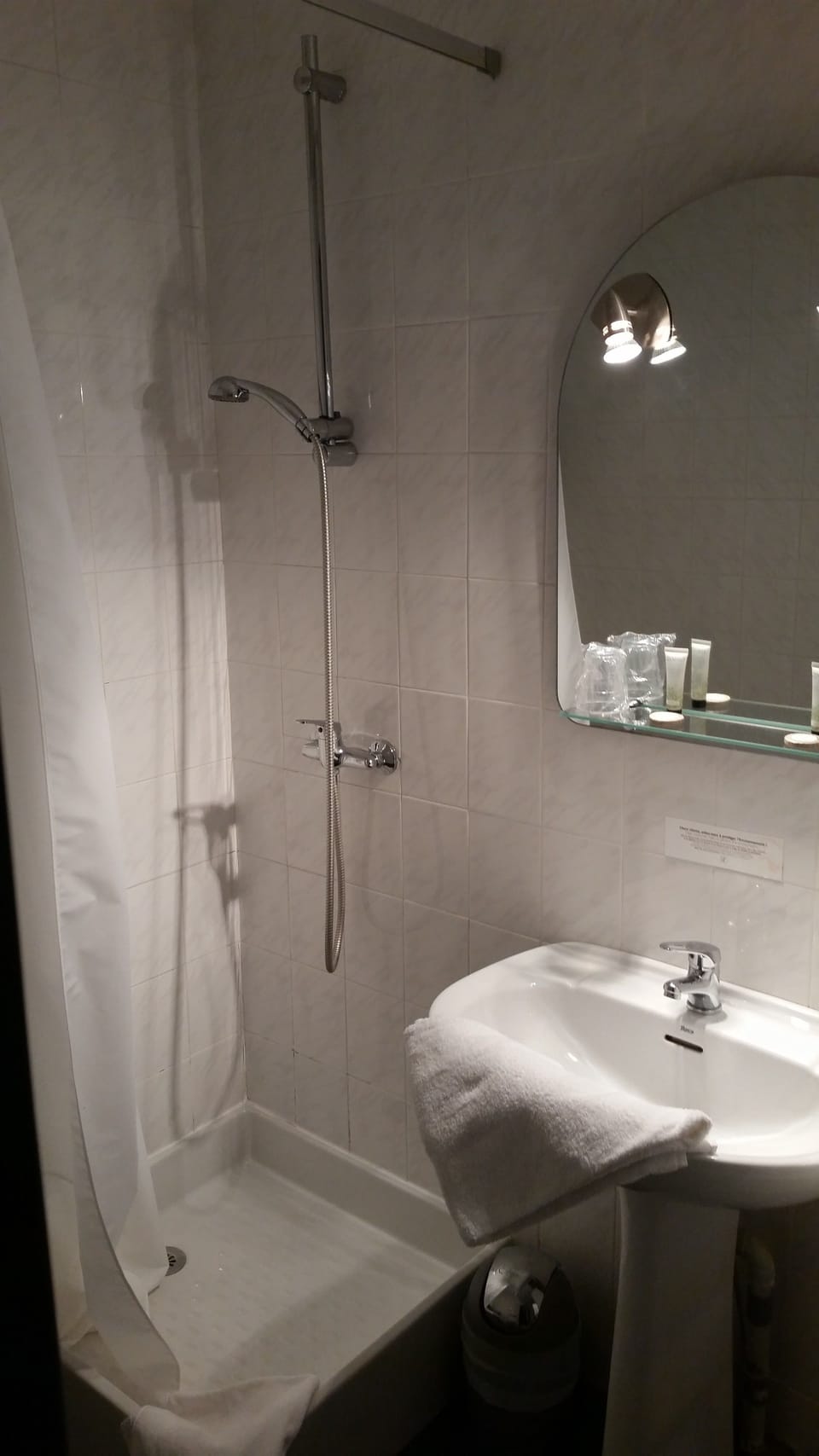 Free toiletries, hair dryer, towels, soap