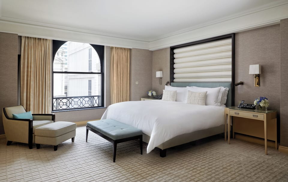 Premium bedding, down comforters, pillowtop beds, minibar
