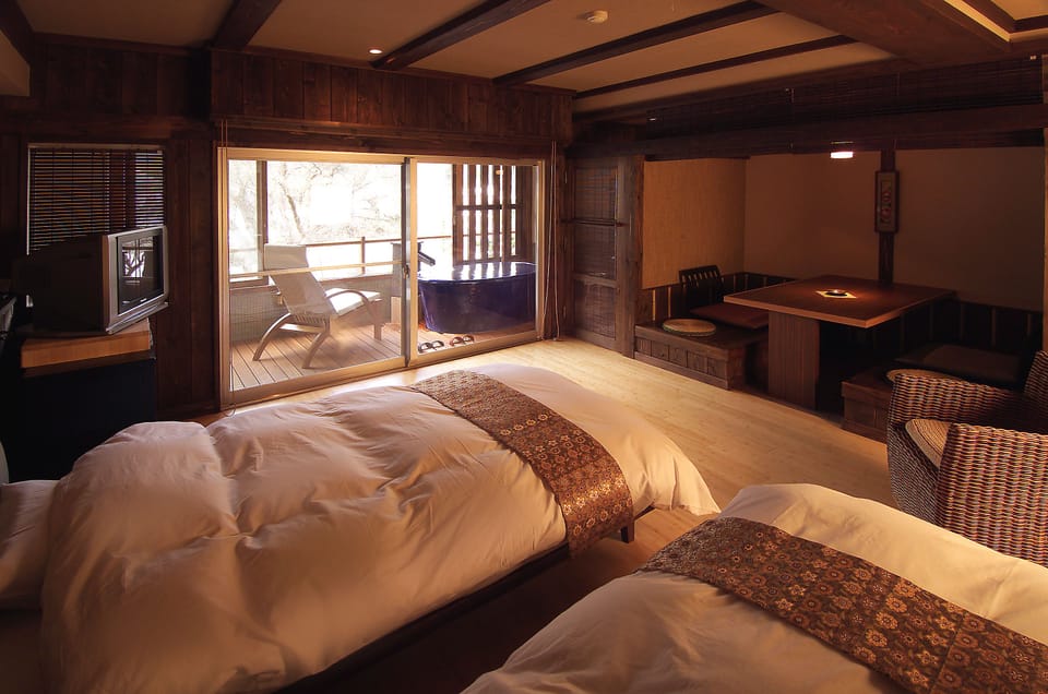 Japanese Style Twin Room with Hot Spring Bath, Non Smoking - 315 | Minibar, in-room safe, desk, WiFi (free)