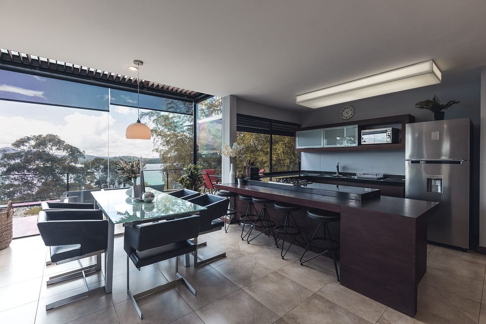Deluxe Apartment, 3 Bedrooms, Non Smoking, Lake View | Private kitchen | Fridge, microwave, espresso maker