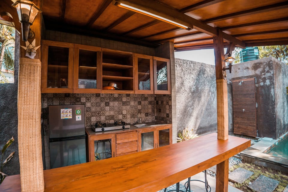 Villa, 1 Bedroom, Private Pool (Wooden) | Private kitchen | Coffee/tea maker, electric kettle, dining tables