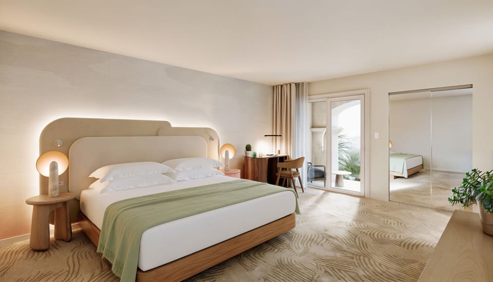 Frette Italian sheets, premium bedding, pillowtop beds, in-room safe