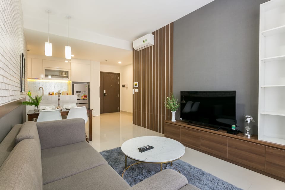 Comfort Apartment, 2 Bedrooms, 2 Bathrooms, Tower | Living area | LCD TV