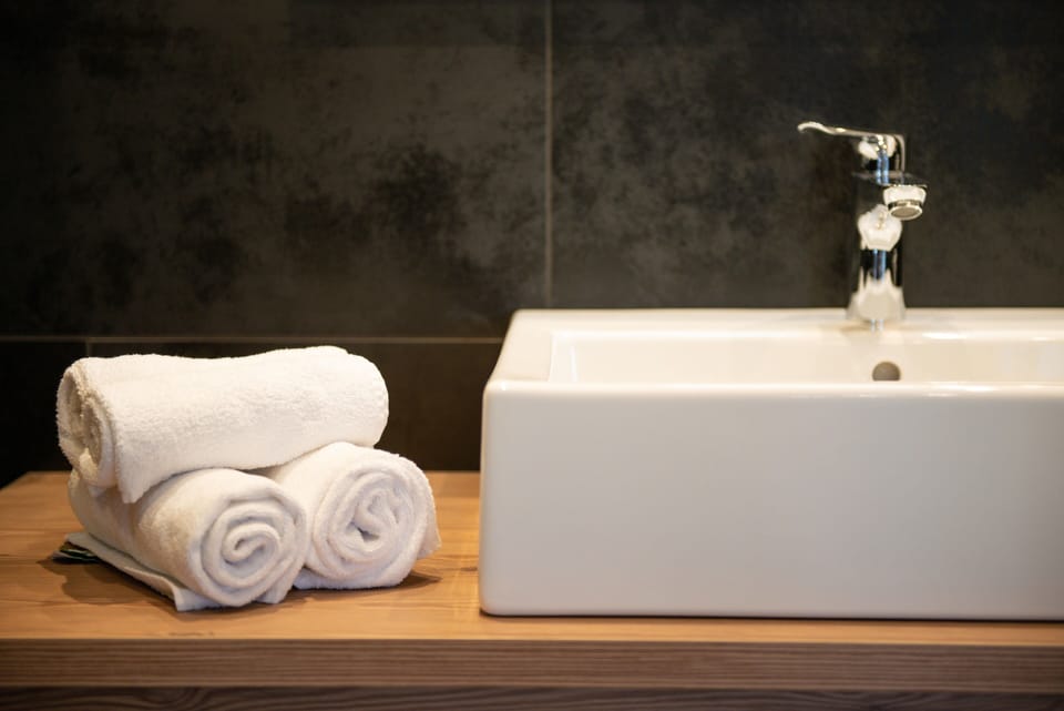 Junior Suite, 1 Bedroom, Non Smoking, Mountain View | Bathroom | Shower, rainfall showerhead, free toiletries, hair dryer