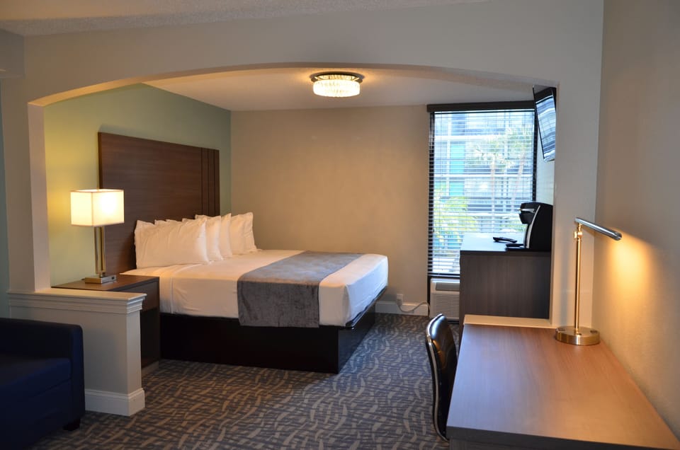 Renovated Executive Building King | Pillowtop beds, in-room safe, individually decorated