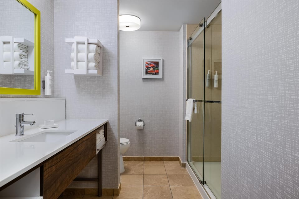 1 King Bed Room | Bathroom shower
