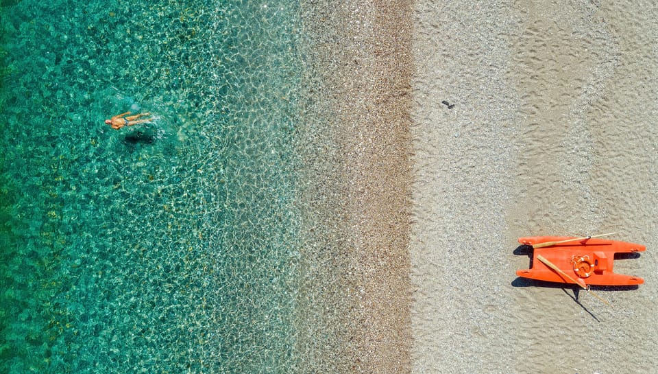 Private beach
