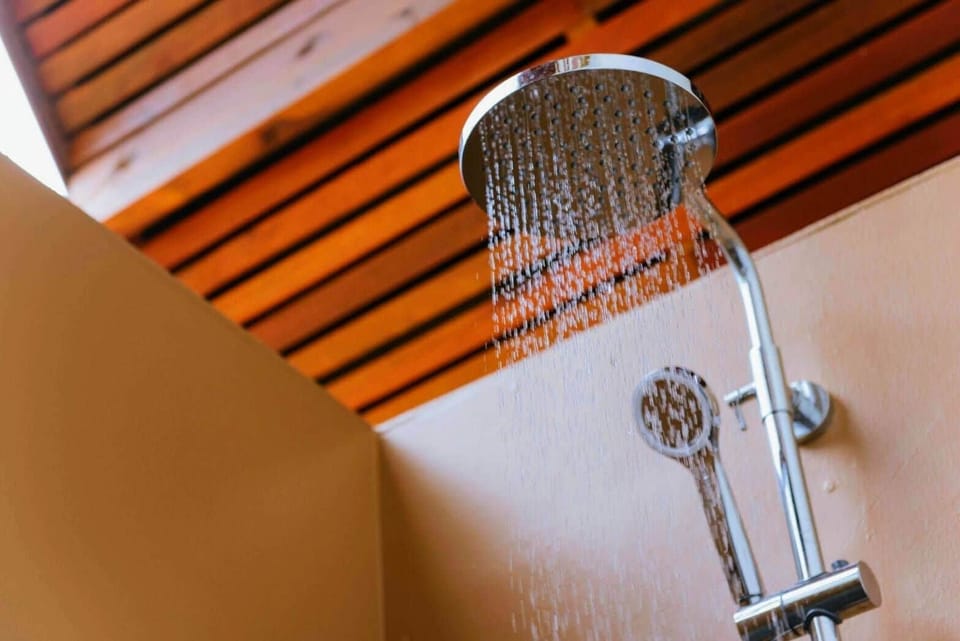 Shower, rainfall showerhead, hair dryer, bidet