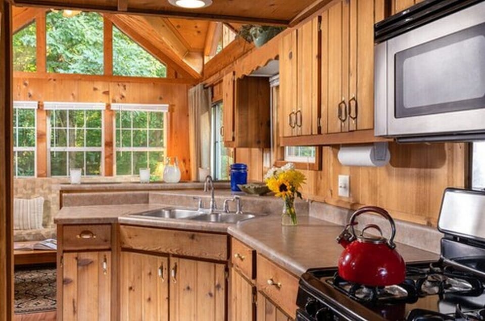 Cabin, Private Bathroom (Balsam Mountains Cabin- No Breakfast, No Pets) | Private kitchen | Paper towels