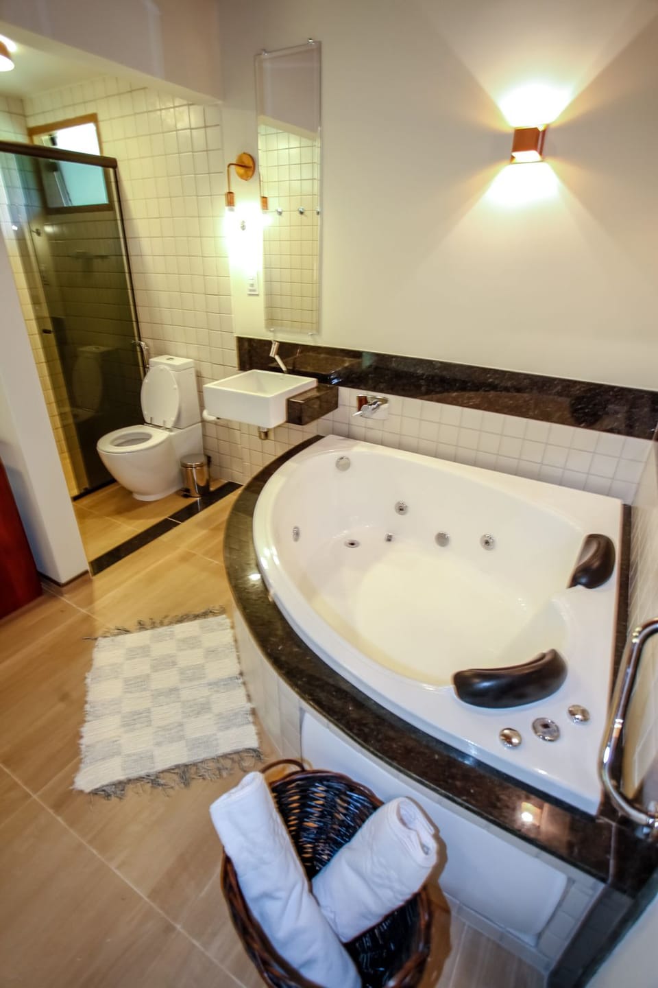Free toiletries, hair dryer, towels