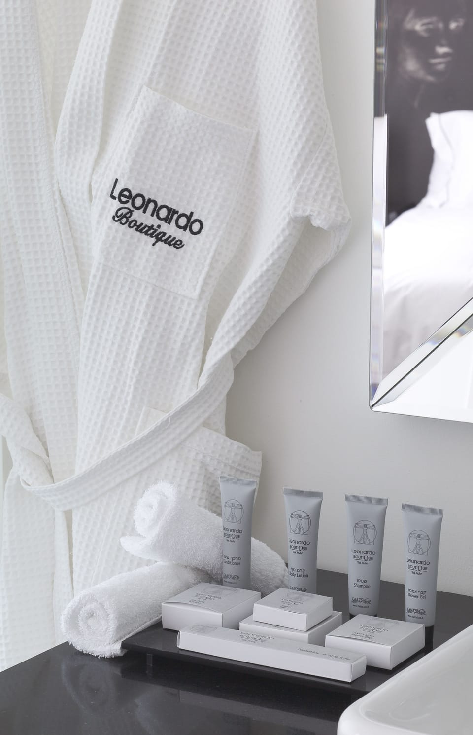 Free toiletries, hair dryer, bathrobes, slippers