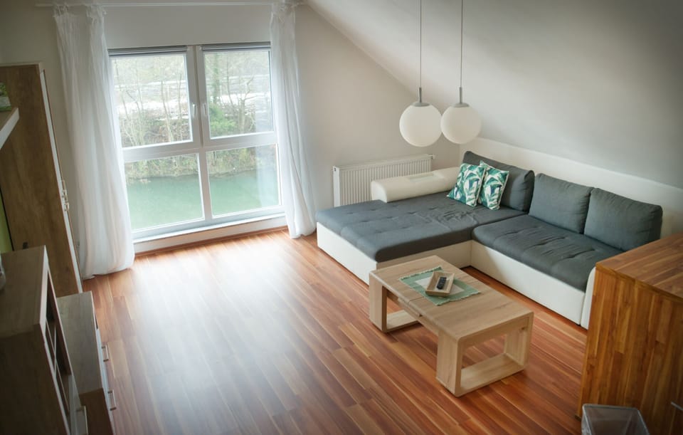 Panoramic Apartment, Private Bathroom, River View (Studio Suite) | Lounge