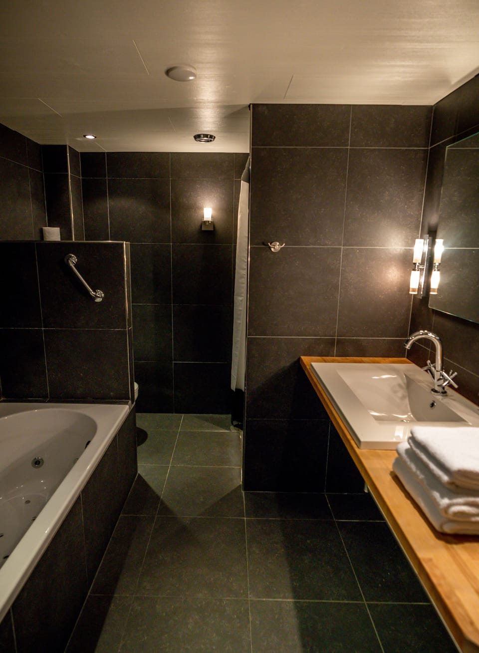 Deluxe Room | Bathroom | Rainfall showerhead, free toiletries, hair dryer, bathrobes