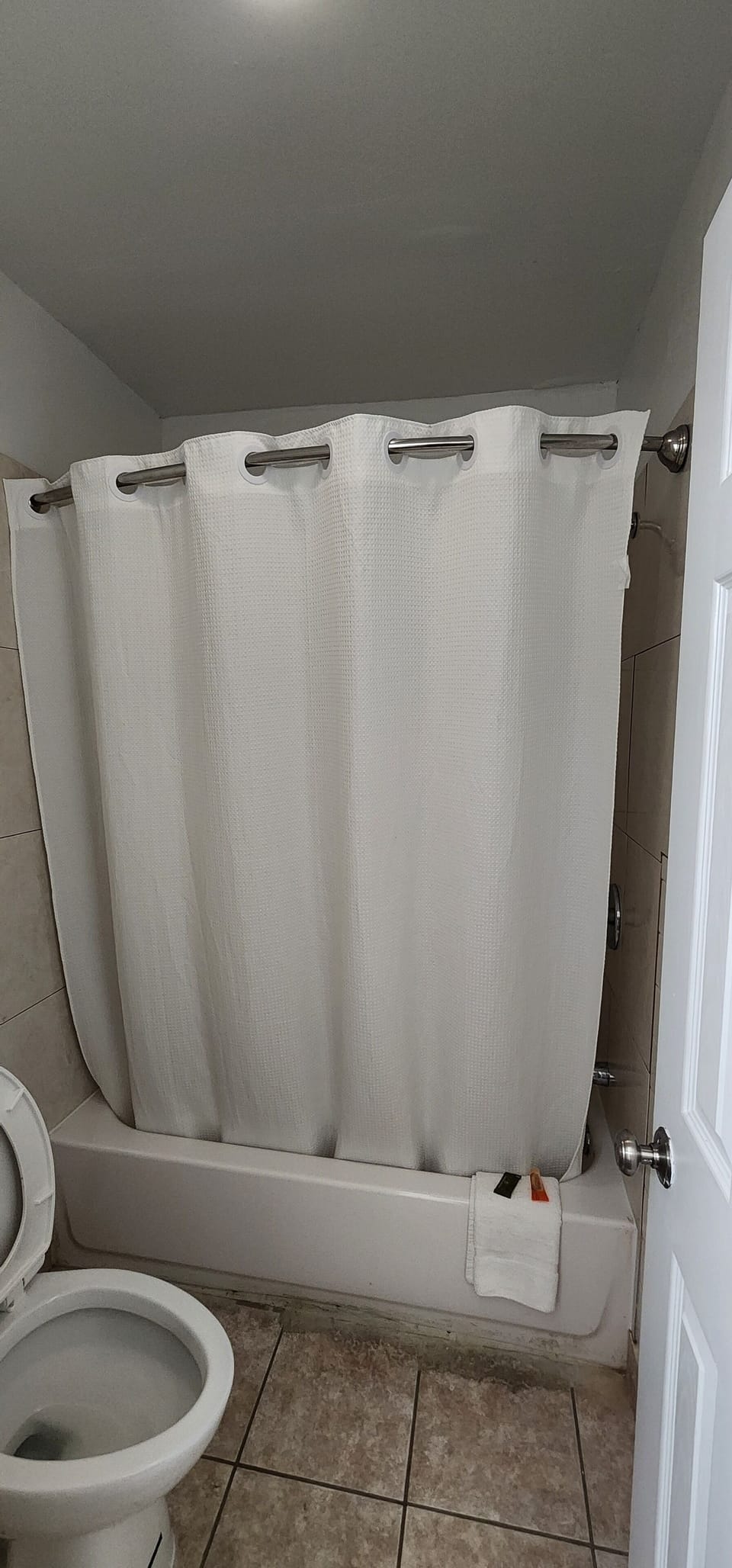Free toiletries, hair dryer, towels