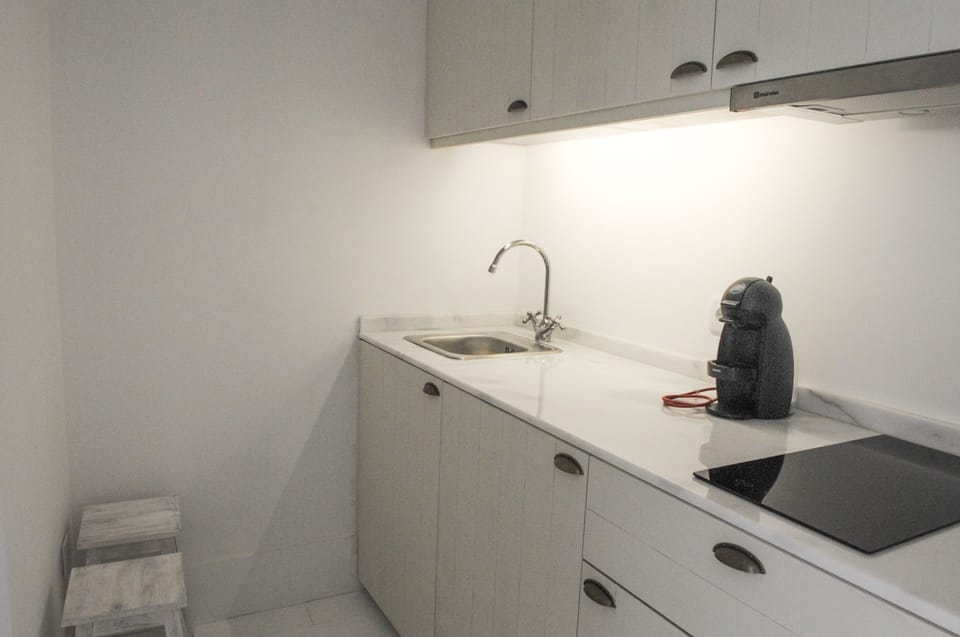 Standard Double Room, River View | Private kitchenette | Fridge, microwave, stovetop, coffee/tea maker