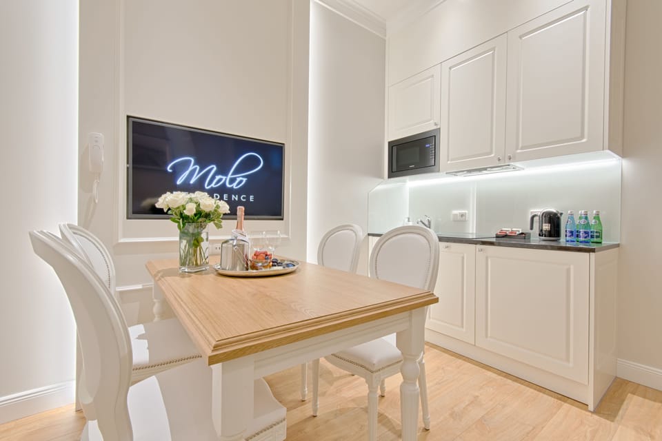 Apartment, 1 Bedroom | Private kitchen | Fridge, microwave, dishwasher, electric kettle