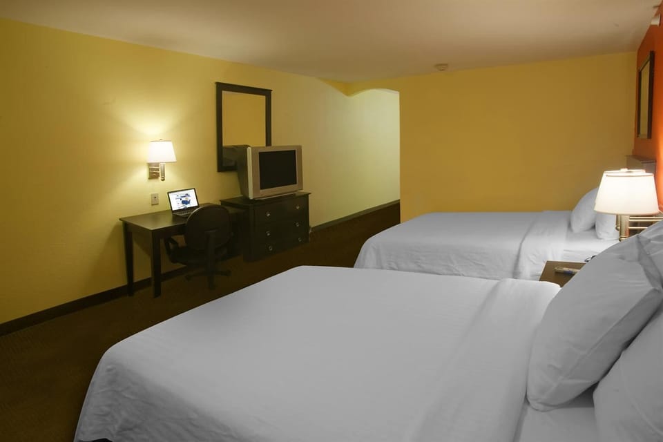Room, 2 Queen Beds, Non Smoking | Desk, free WiFi, bed sheets