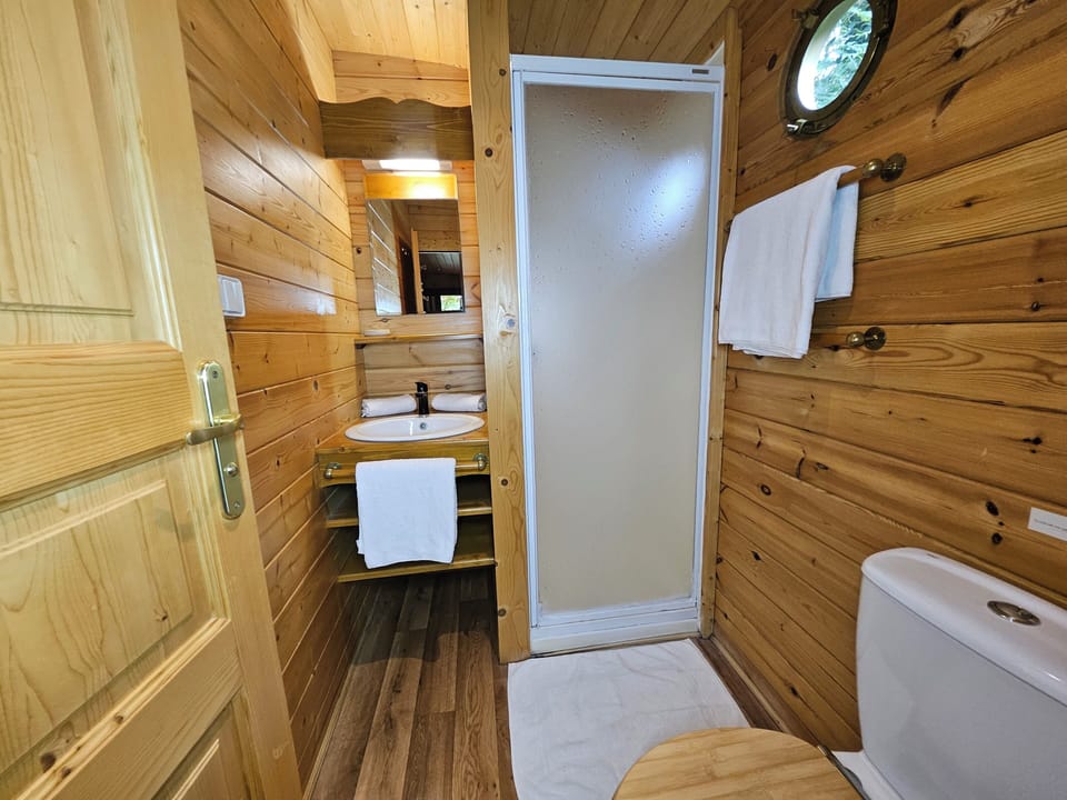 Mobile Home | Bathroom | Shower, towels